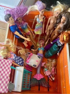 Barbie and Chelsea Assortment with One Farmstand Playset and Chelsea Car